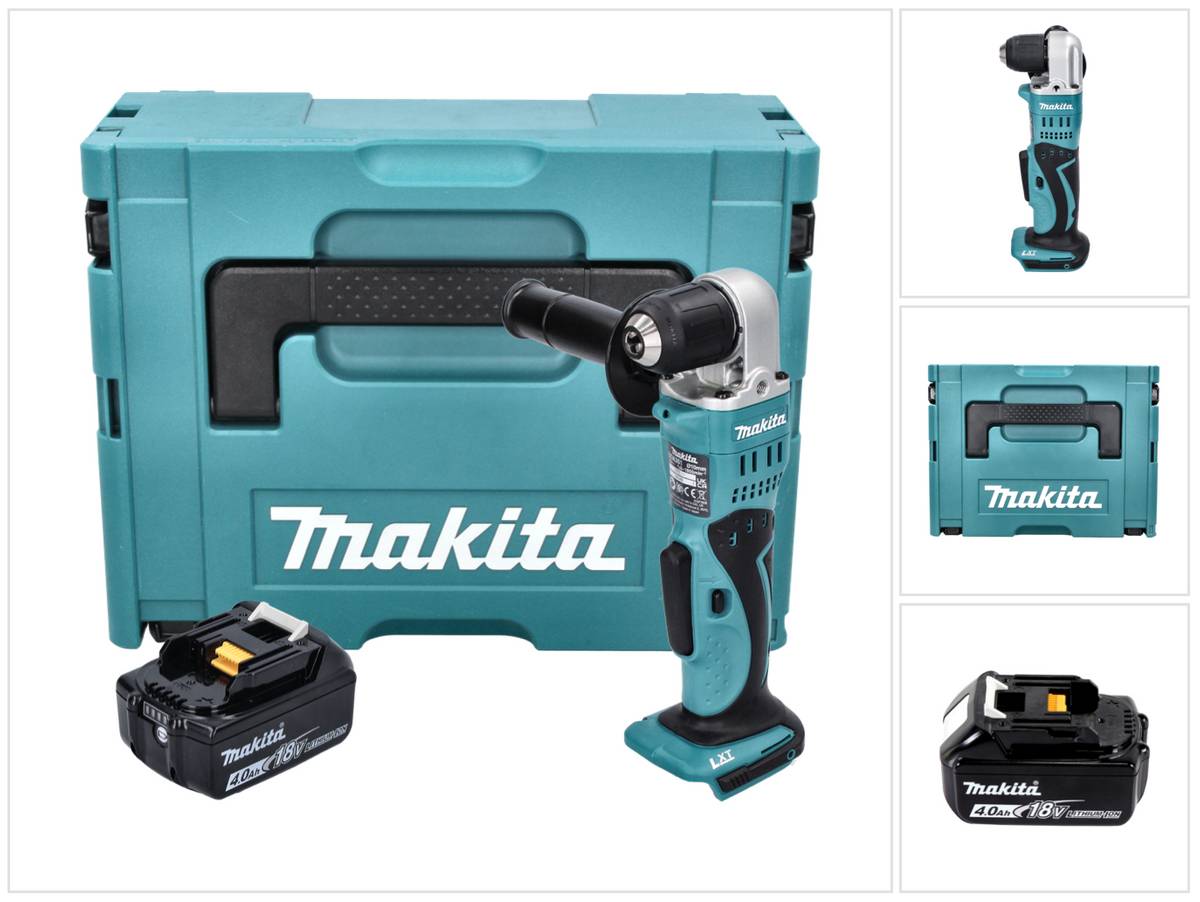 Makita DDA 351 M1J Akku Winkelbohrmaschine 18 V 13,5 Nm + 1x Akku 4,0 Ah + Makpac - ohne Ladegerät