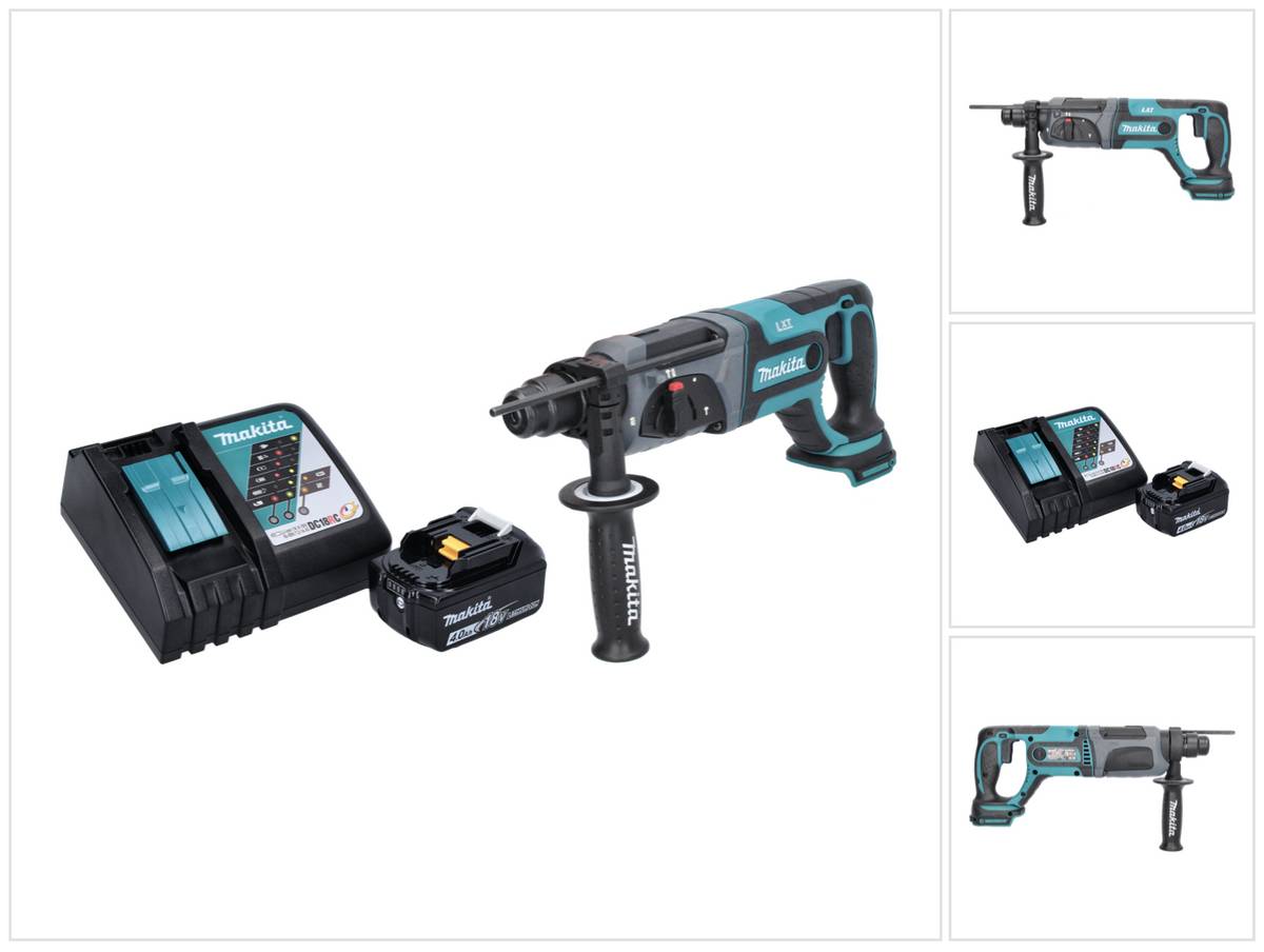 Makita DHR 241 RM1 Akku Bohrhammer 18 V 2,0 J SDS plus + 1x Akku 4,0 Ah + Ladegerät
