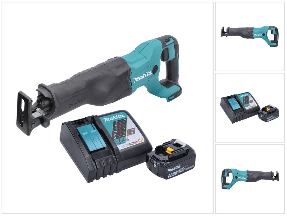 Makita DJR 186 RM1 Akku Reciprosäge Säbelsäge 18 V + 1x Akku 4,0 Ah + Ladegerät