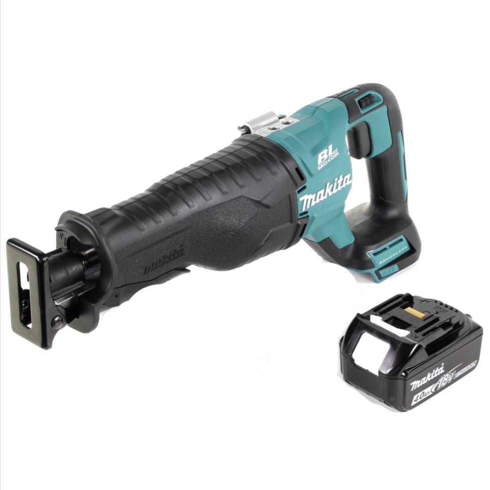 Makita DJR 187 M1 Akku Reciprosäge 18 V Brushless Säbelsäge + 1x 4,0 Ah Akku - ohne Ladegerät