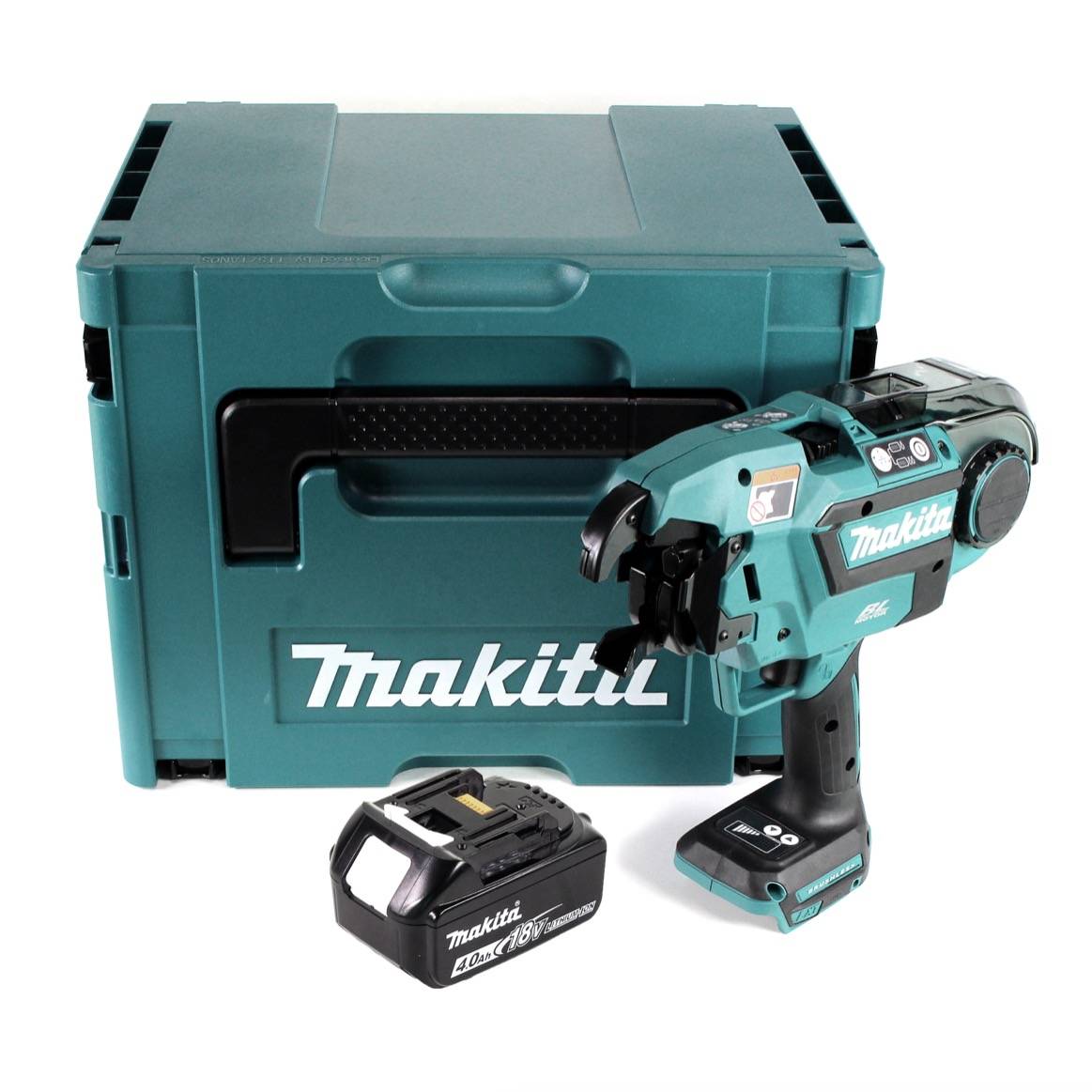 Makita DTR 180 M1J Akku Bewehrungsverbinder 18V Brushless für 0,8mm Bindedraht im Makpac + 1x 4,0Ah Akku - ohne Ladegerät