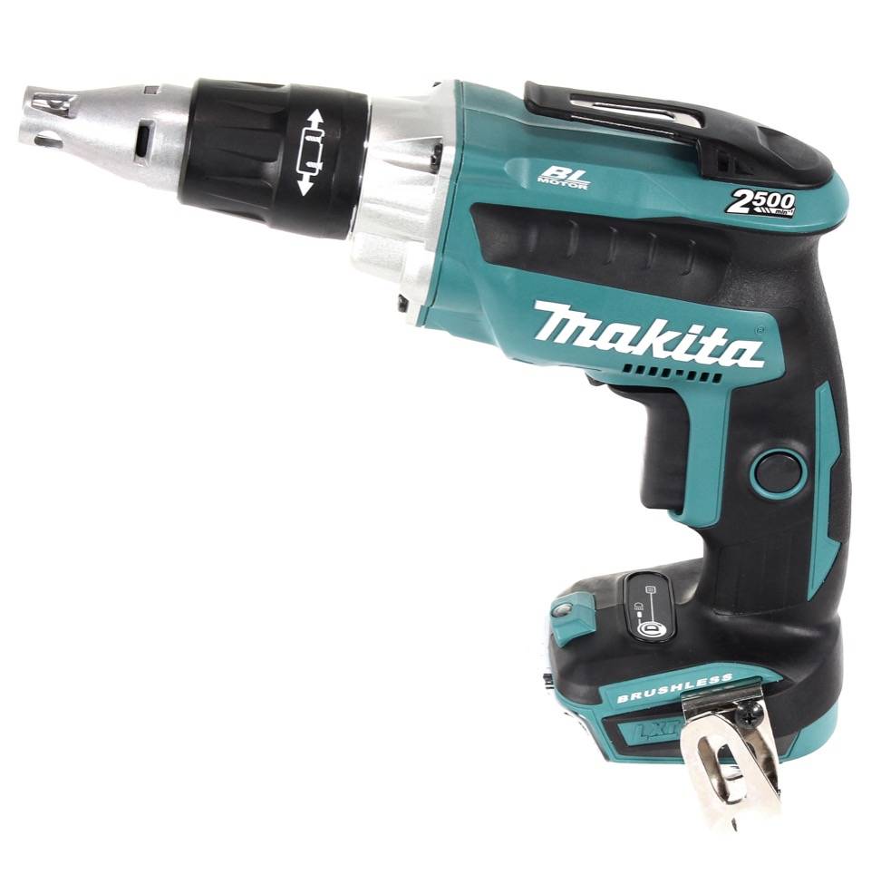 Makita DFS 250 RM1J Akku Trockenbauschrauber 18 V Brushless + 1x Akku 4,0 Ah + Ladegerät + Makpac