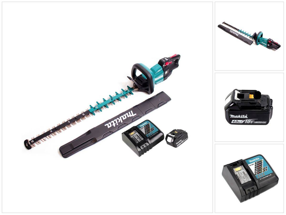 Makita DUH 751 RM1 Akku Heckenschere 18V 75 cm Brushless + 1x Akku 4,0Ah + Ladegerät