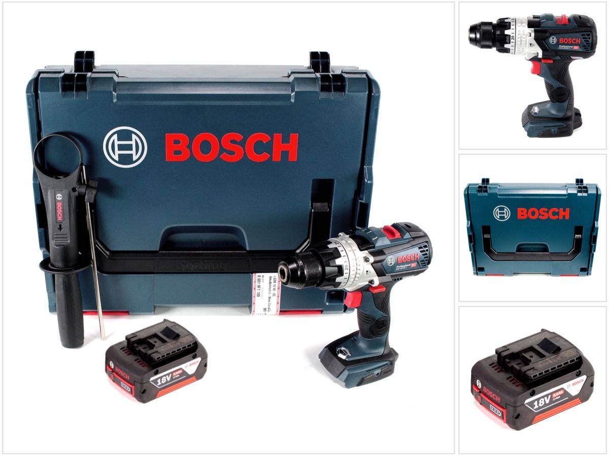 Bosch GSB 18V-85 C Akku Schlagbohrschrauber 18V 85Nm 1/2" Brushless + 1x Akku 5,0Ah + L-Boxx - ohne Ladegerät