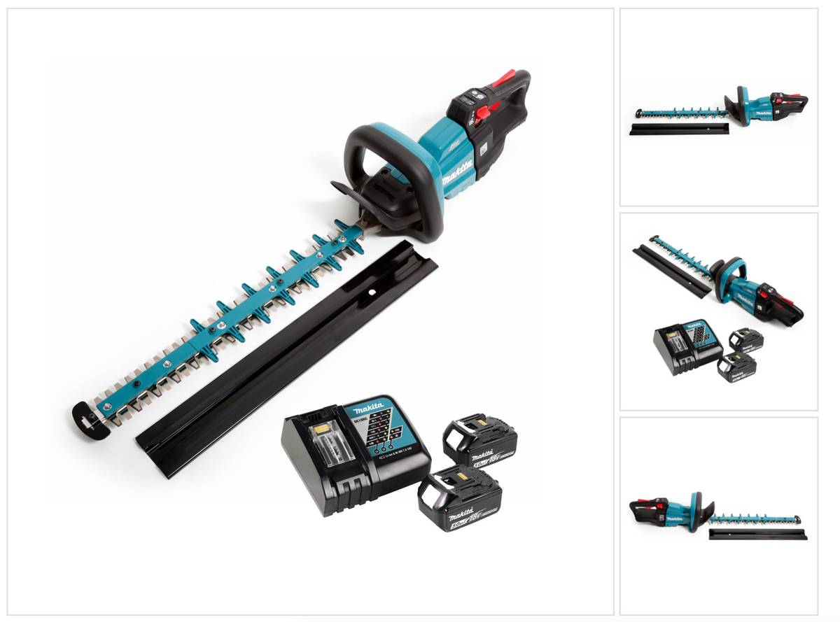 Makita DUH 502 RT Akku Heckenschere 18V 50cm + 2x Akku 5,0 Ah + Ladegerät