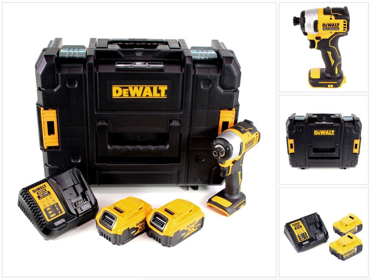 DeWalt DCF 809 P2T Akku Schlagschrauber 18 V Brushless Li-Ion in T-STAK Box + 2 x 5,0 Ah Akku + Ladegerät
