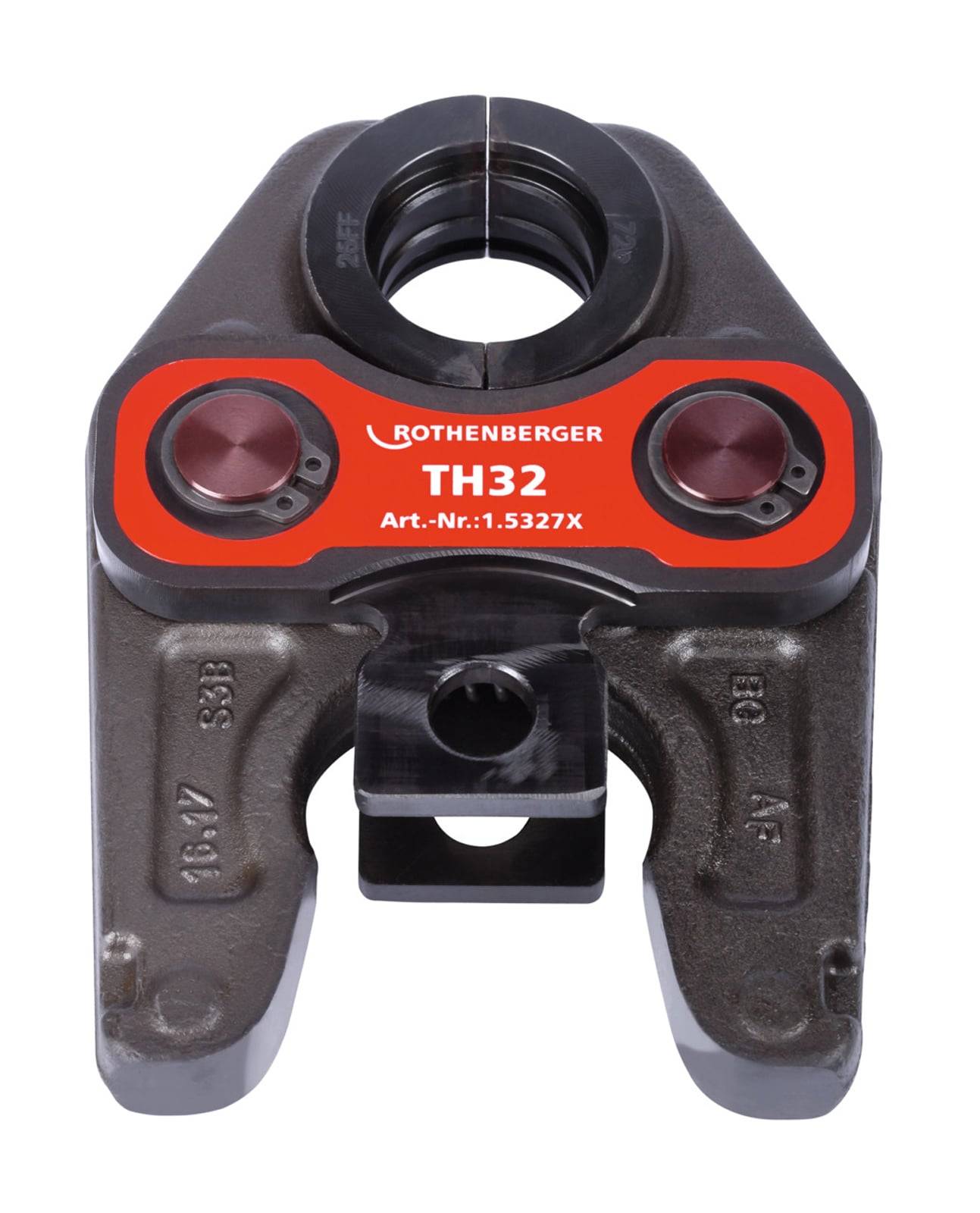 Ein Rothenberger TH32 Presszange mit der Modellnummer '1.5327X', die prominent auf der Vorderseite angebracht ist.