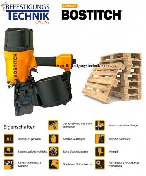 Bostitch Coilnagler N401C-1-E EPAL für EURO Paletten Nägel Reparatur 55-100mm n.l.