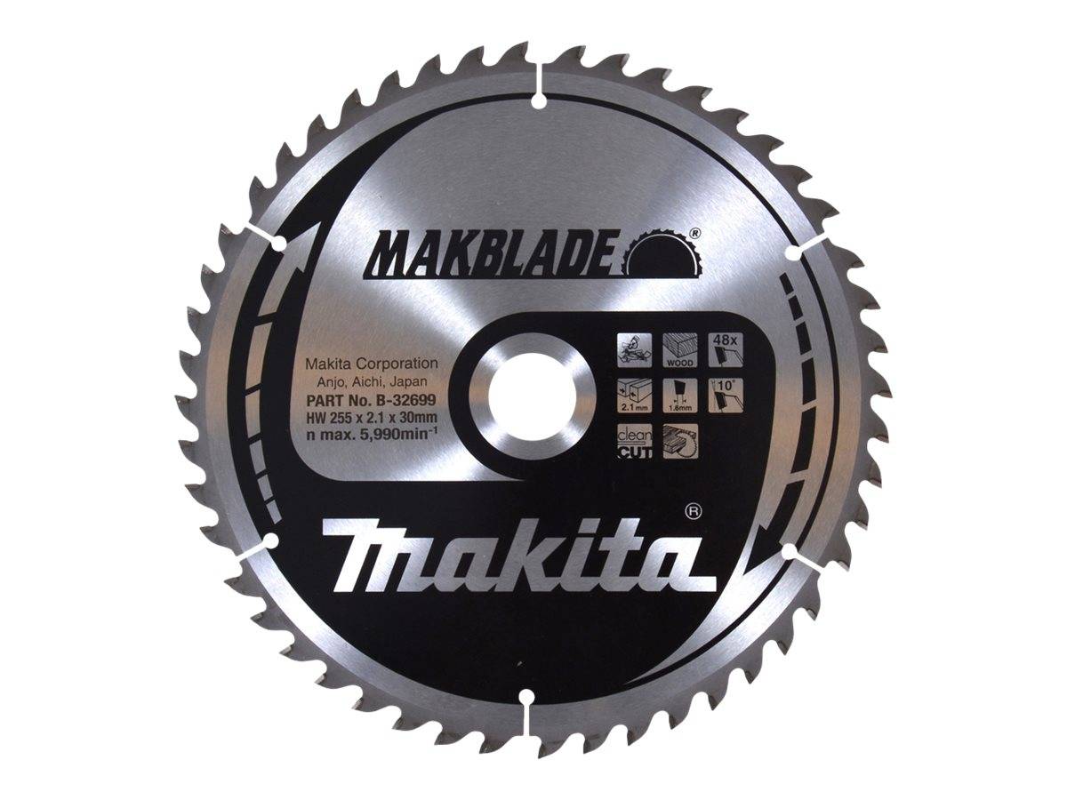 Makita HM-Kreissägeblatt, TCT TCT • 255 x 30 mm • 48 Zähne • Holz