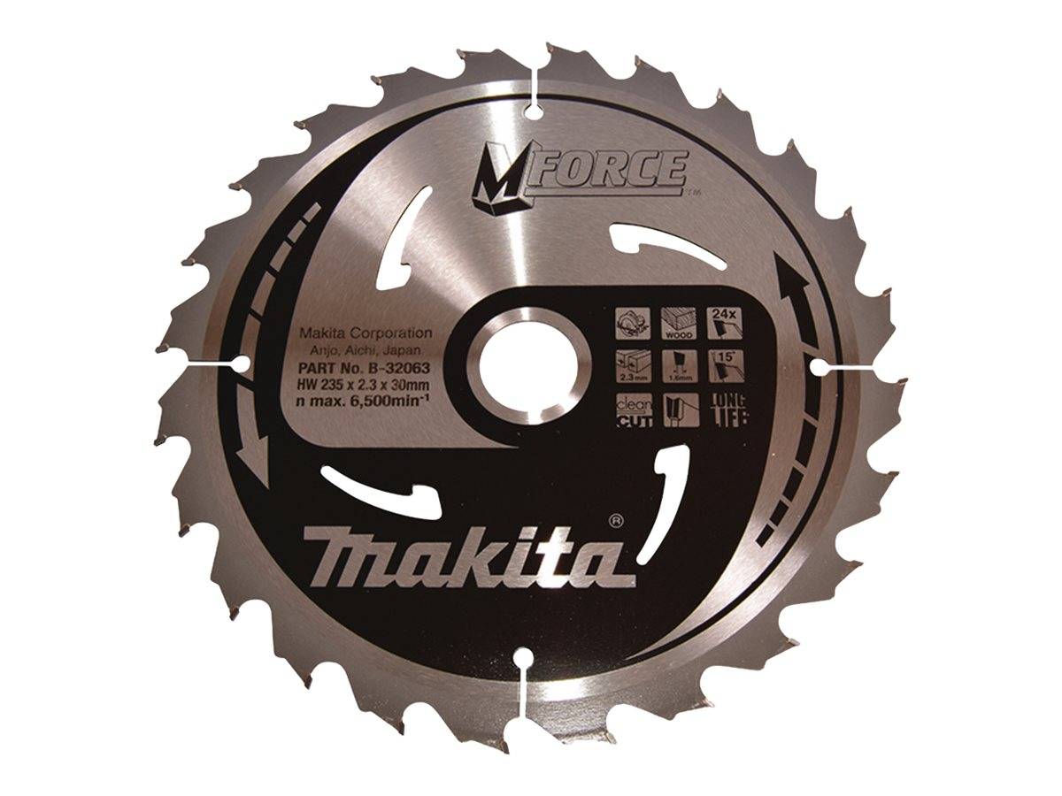Makita HM-Kreissägeblatt M-Force TCT T.C.T. • 235 x 30 mm • 24 Zähne • Holz