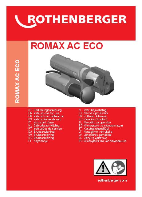 Pressmaschine ROMAX®AC ECO Kolbenkraft 32-34 kN 230V ROTHENBERGER