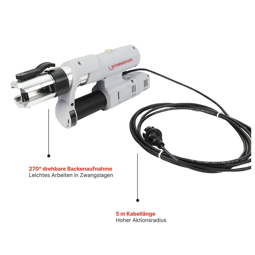 ROTHENBERGER Romax AC ECO - Presswerkzeug / Presszange mit autom. Rücklauf