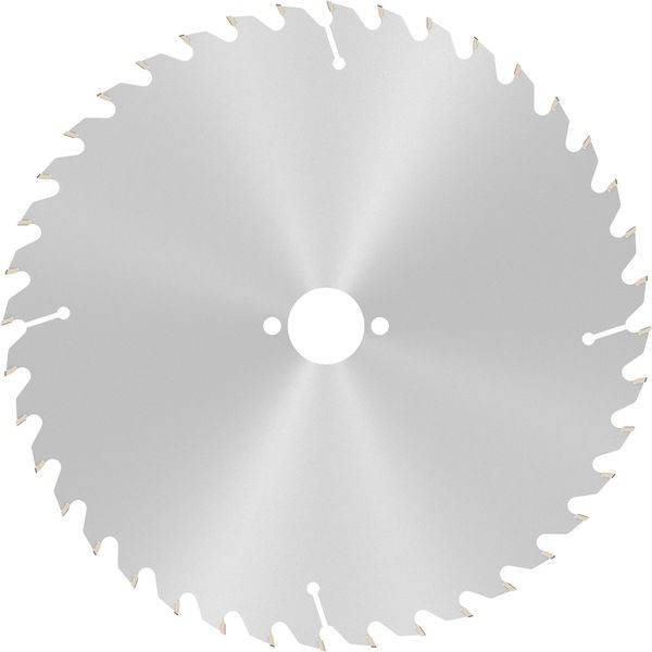 Eine Kreissägeblatt mit scharfen Zähnen an seinem Rand, das zum Schneiden von Holz und Metall in der Bau- und Holzbearbeitung verwendet wird.