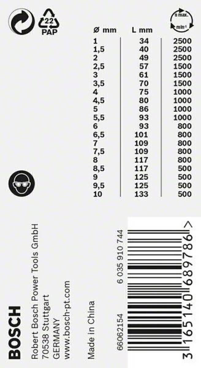 Bosch Power Tools PRO Stainless Steel HSS-Co 2608587014