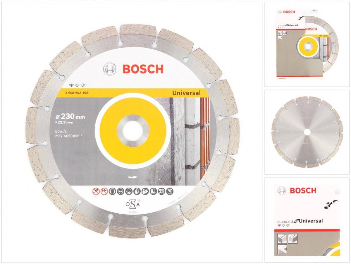 Bosch Diamant Trennscheibe 230 x 22,23 mm Standard for Universal ( 2608602195 )
