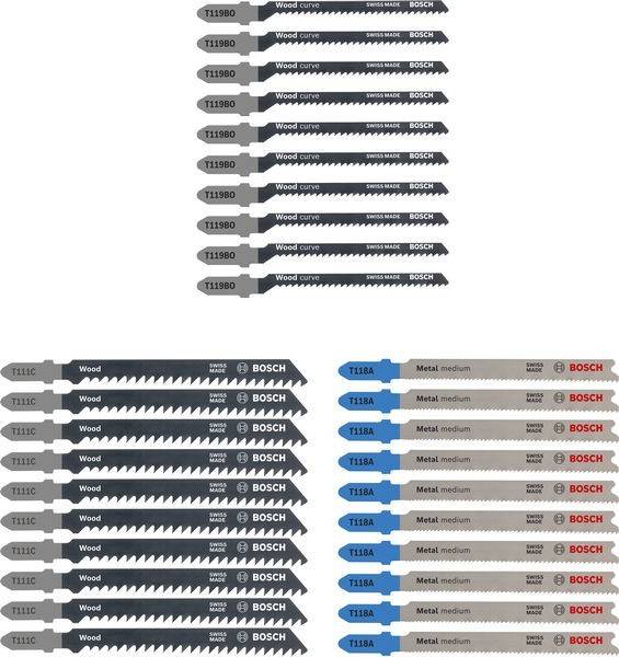 Bosch Power Tools 30-tlg. Stichsägeblatt-Set 2607010903