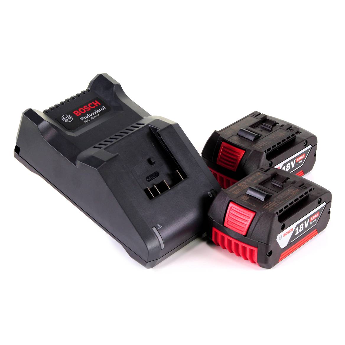 Bosch Starter Set 18V mit 2x GBA Akku 5,0Ah + GAL 18V-40 Ladegerät