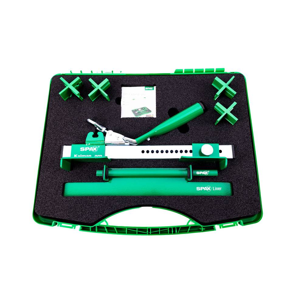 Spax Brettrichter Kaiman Pro für Holzdielen inkl. vier Fugenlehren und Liner