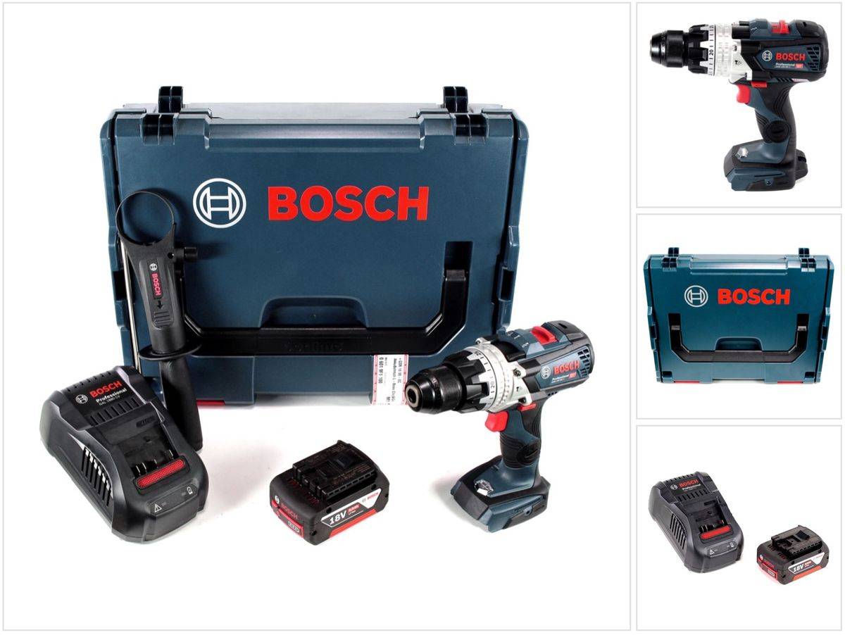 Bosch GSB 18V-85 C Akku Schlagbohrschrauber 18V 85Nm 1/2" Brushless + 1x Akku 5,0Ah + Ladegerät + L-Boxx