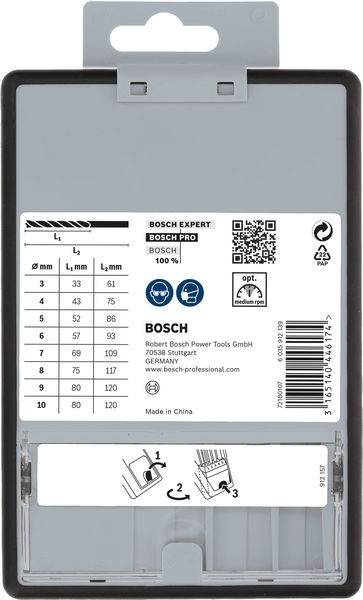 Bosch Pro Expert Werkzeuge, L1 und L2 Größen: 33mm bis 120mm, Bosch 100% Qualität, Hergestellt in China, Kontakt: 70538 Stuttgart, Deutschland.