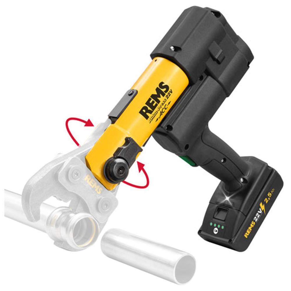 Rems Akku Press 22V ACC Li-Ion Pressmaschine mit L-BOXX, 1x Akku + Ladegerät