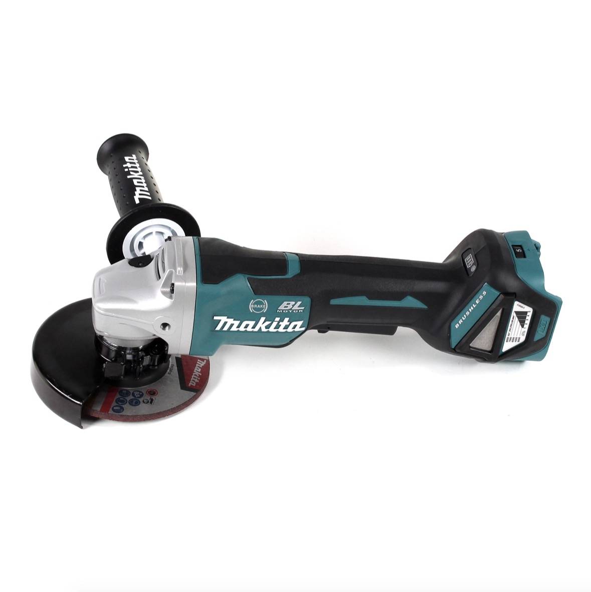 Makita DGA 517 ZJ Akku Winkelschleifer 18 V 125 mm Brushless + Makpac - ohne Akku, ohne Ladegerät