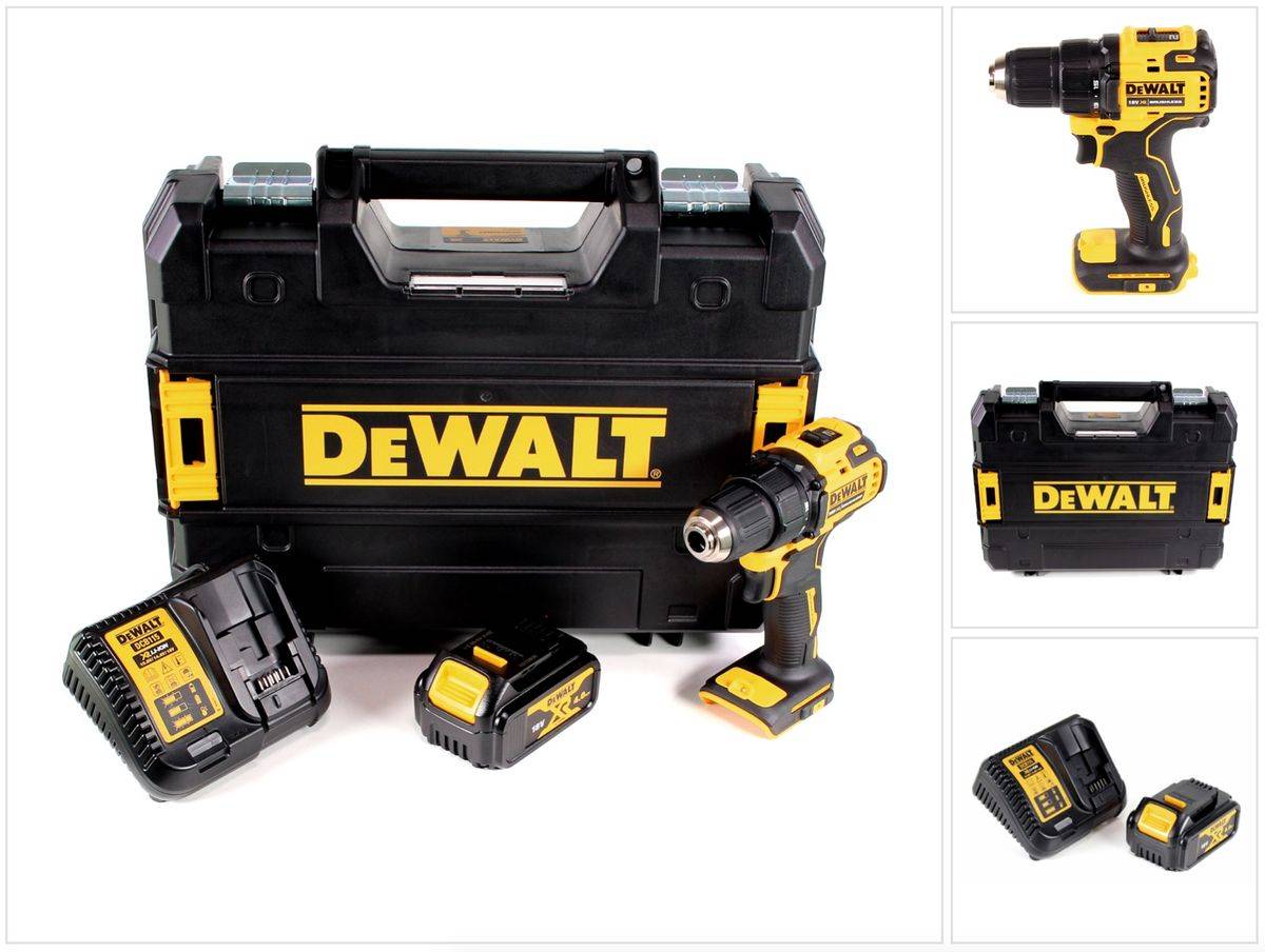DeWalt DCD 708 M1T Akku Bohrschrauber 18 V Li-Ion Brushless in TSTAK Box + 1 x 4,0 Ah Akku + Ladegerät