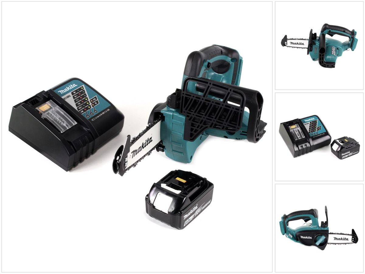 Makita DUC 122 RG1 18 V Li-Ion Akku Kettensäge + 1x BL1860 6,0 Ah Akku + DC18RC Ladegerät
