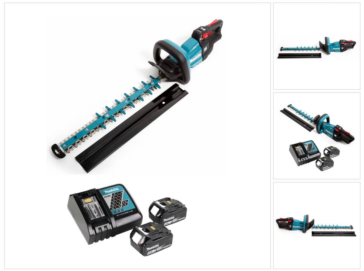 Makita DUH 502 RM Akku Heckenschere 18V 50cm + 2x Akku 4,0Ah + Ladegerät