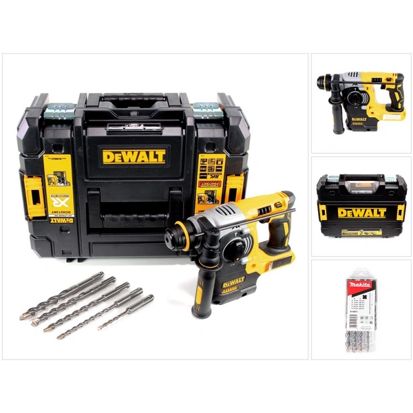 DeWalt DCH 273 NT Akku Kombihammer 18V 2,1J SDS-Plus Brushless + TSTAK + 5x Hammerbohrer - ohne Akku, ohne Ladegerät DeWalt DCH 273 NT Akku Kombihammer 18V 2,1J SDS-Plus Brushless + TSTAK + 5x Hammerbohrer - ohne Akku, ohne Ladegerät