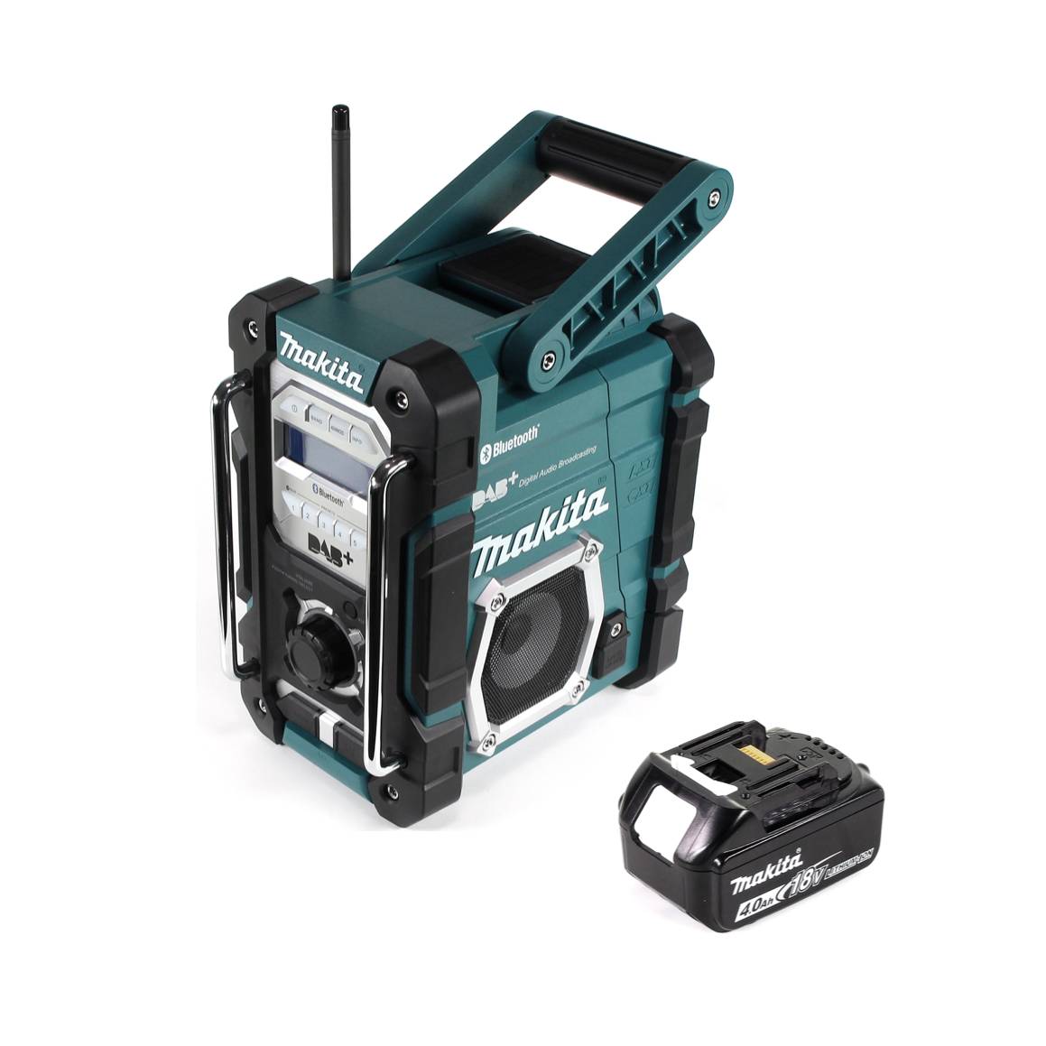 Makita DMR 112 M1 Akku Baustellen Radio 7,2 - 18V Bluetooth DAB+ + 1x 4,0Ah Akku - ohne Ladegerät