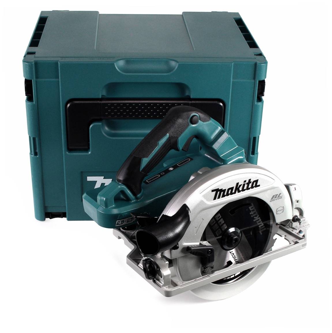 Makita DHS 782 PM2J Akku Handkreissäge 36V (2x18V) 190 mm Brushless im Makpac + 2x 4,0 Ah Akku + Doppelladegerät