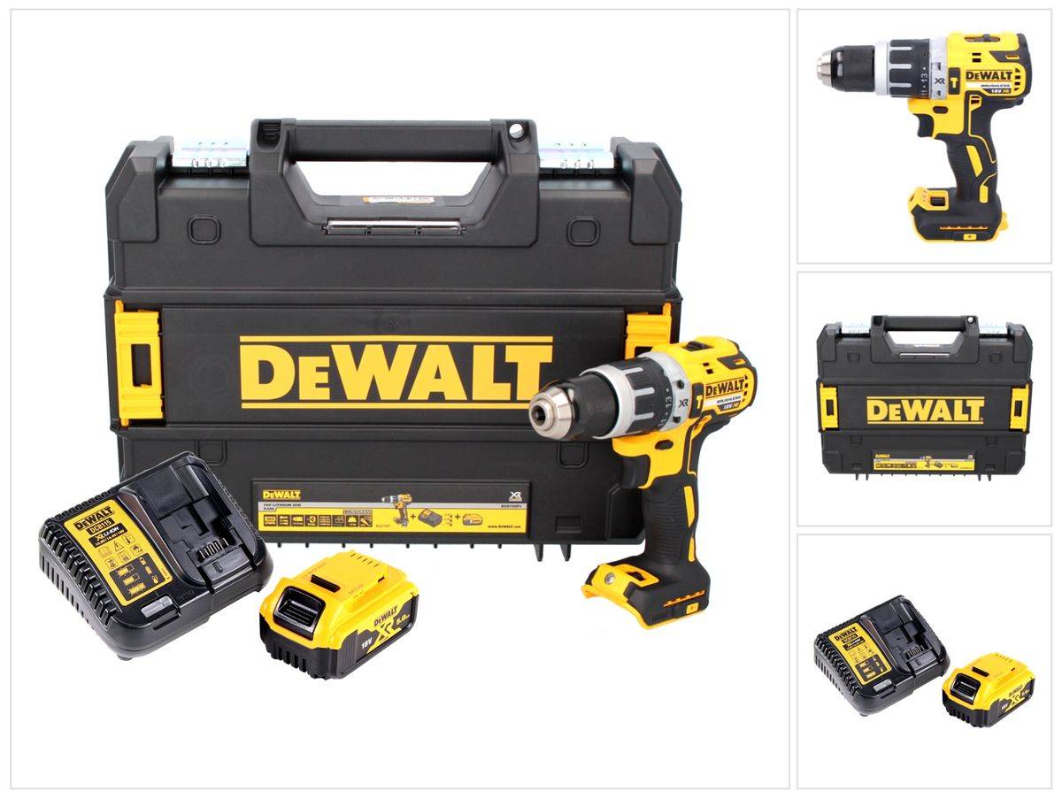 DeWalt DCD 796 P1 Akku Schlagbohrschrauber 18 V 70 Nm Brushless + 1x Akku 5,0 Ah + Ladegerät + TSTAK
