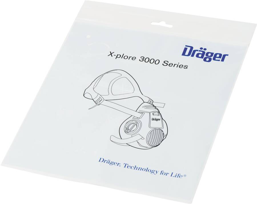 Halbmaske X-plore® 3500 R56960 Größe M Typ Handwerker-Set Material Dräger-Flex, silikonfrei Scheibe ohne Anschluss Bajon