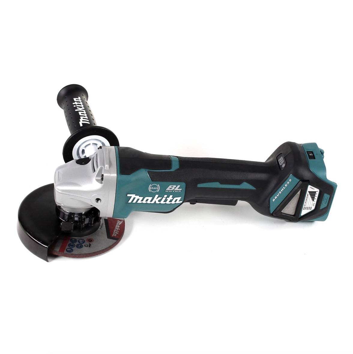 Makita DGA 517 M1J Akku Winkelschleifer 18 V 125 mm Brushless + 1x Akku 4,0 Ah + Makpac - ohne Ladegerät