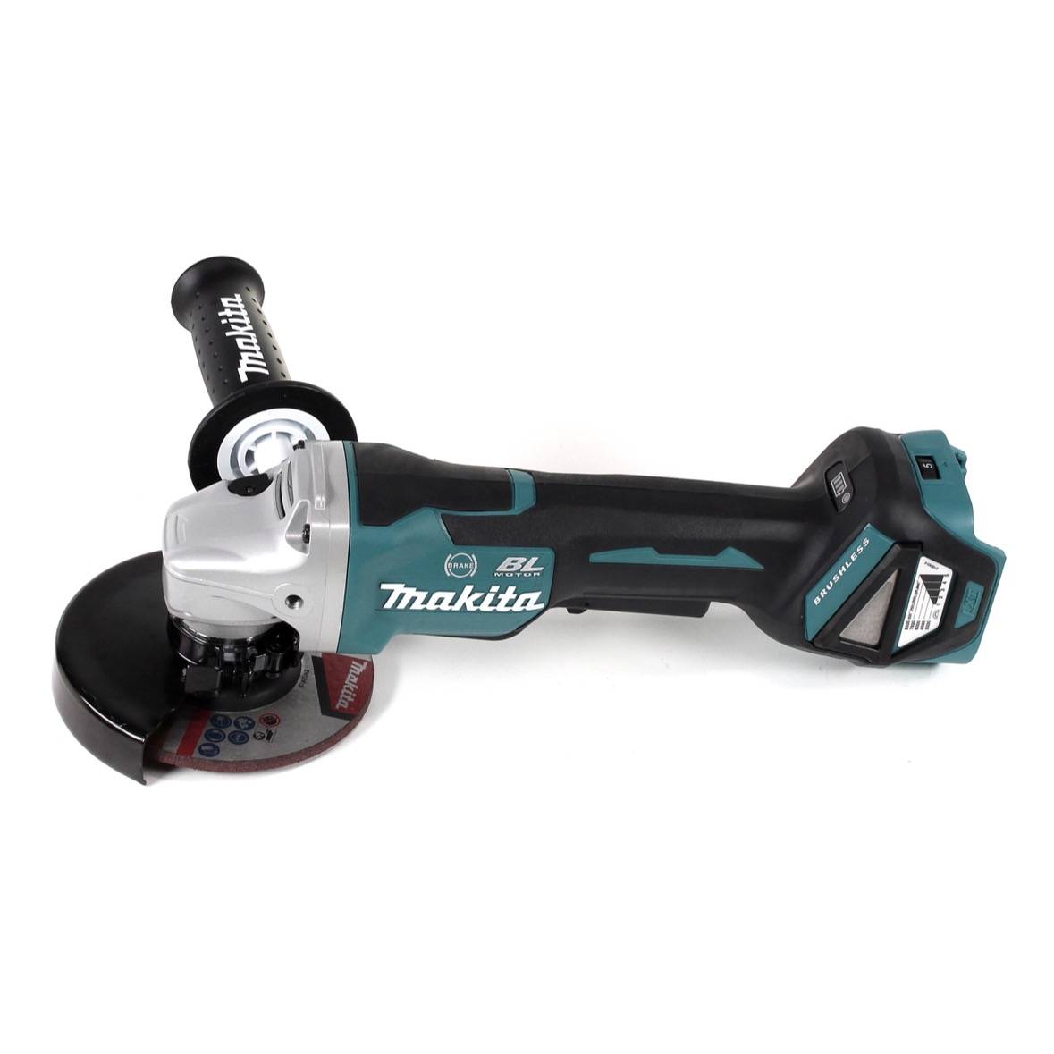 Makita DGA 517 RM1J Akku Winkelschleifer 18 V 125 mm Brushless + 1x Akku 4,0 Ah + Ladegerät + Makpac