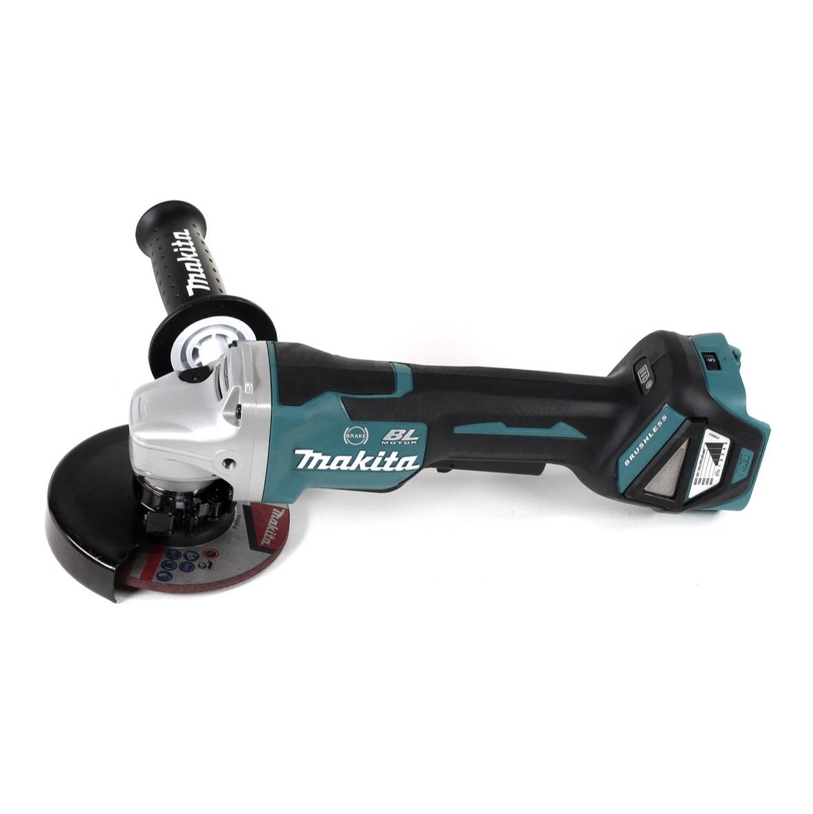Makita DGA 517 RMJ Akku Winkelschleifer 18 V 125 mm Brushless + 2x Akku 4,0 Ah + Ladegerät + Makpac