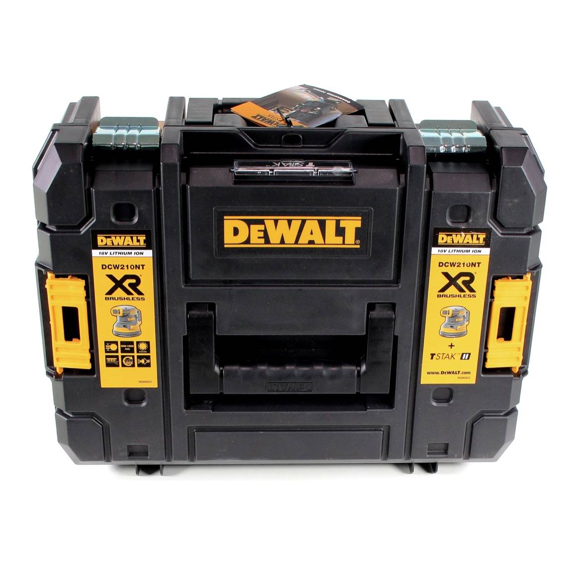 DeWalt DCW 210 M1 Akku Exzenterschleifer Brushless 18V 12.000U/min 125mm + 1x Akku 4,0 Ah + 1x Schnellladegerät in TSTAK