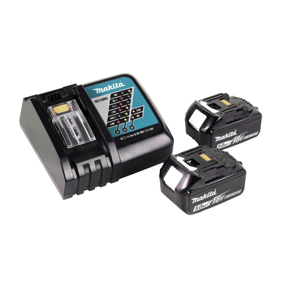 Makita DTR 180 RTJ Akku Bewehrungsverbinder 18V Brushless mit 2x 5,0 Ah Akku und Lader im Makpac + 25x Bindedraht
