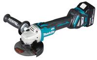 Makita DGA511RTJ Akku-Winkelschleifer 125mm inkl. 2. Akku, inkl. Ladegerät, inkl. Koffer 18V 5Ah