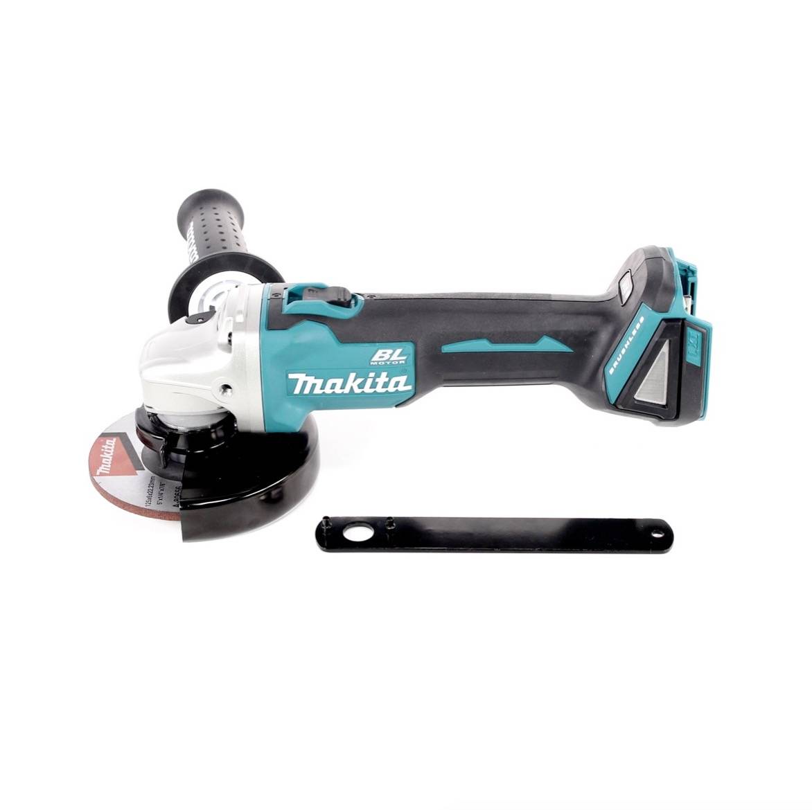 Makita DGA 506 Y1J Akku Winkelschleifer 18V 125mm Brushless + 1x Akku 1,5Ah + Makpac - ohne Ladegerät