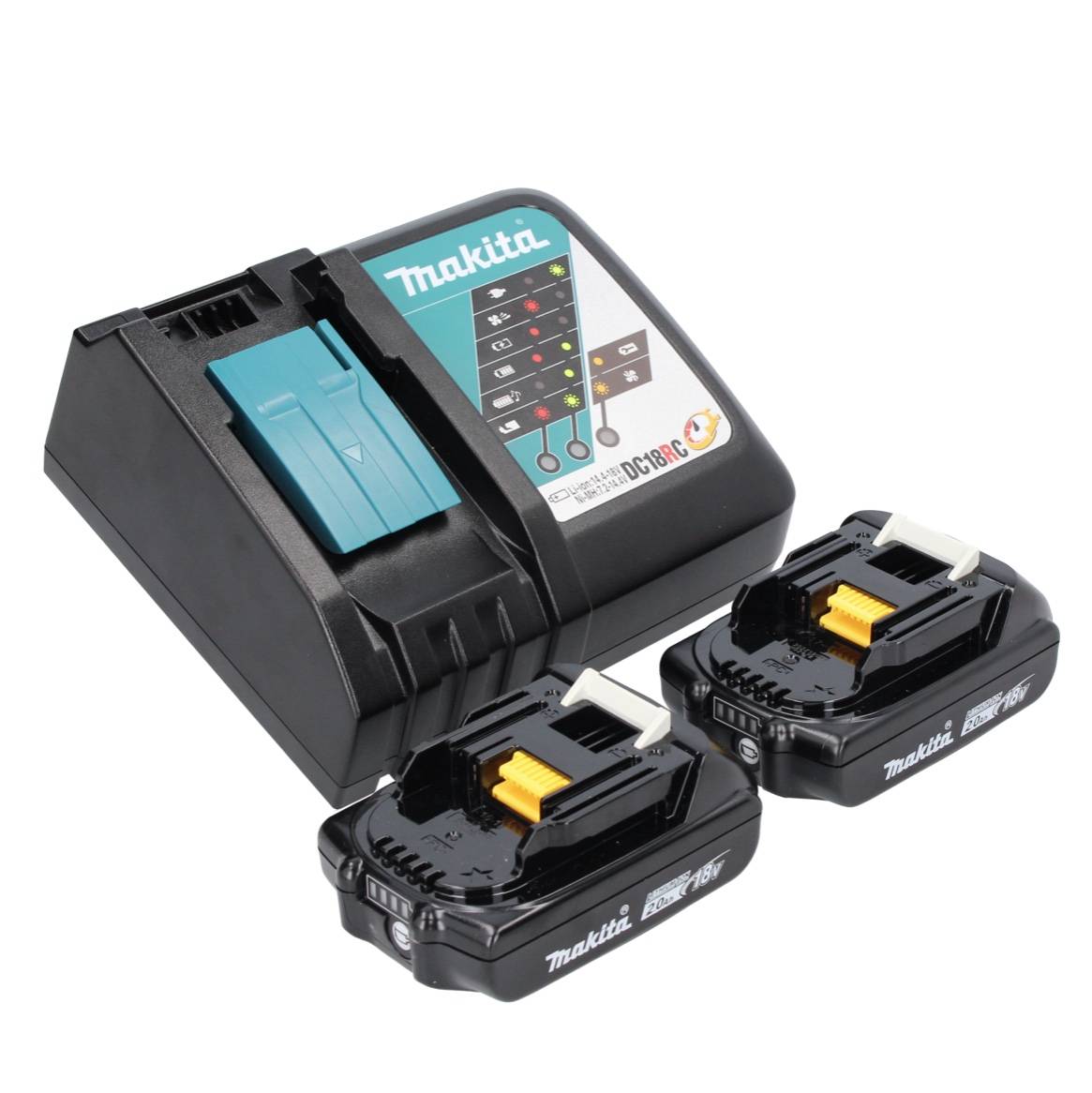 Makita DTD 152 RAJ Akku Schlagschrauber 18 V 165 Nm 1/4" + 2x Akku 2,0 Ah + Ladegerät + Makpac