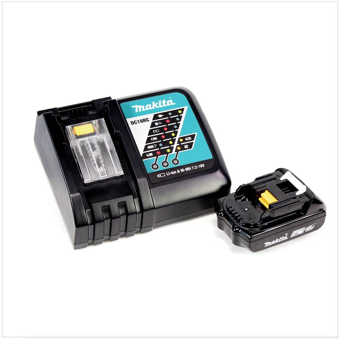 Makita DTW 251 RA1J Akku Schlagschrauber 18 V 230 Nm 1/2" + 1x Akku 2,0 Ah + Ladegerät + Makpac