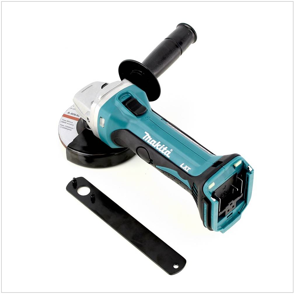 Makita BGA 452 18V Li-ion 115 mm Akku-Winkelschleifer + 1x Makita BL1830 B Akku