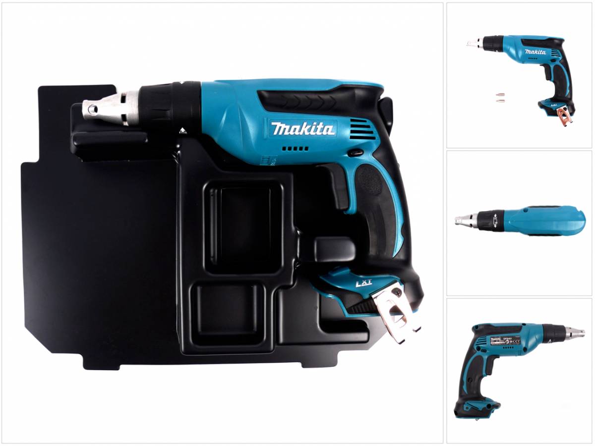 Makita DFS 451 ZE 18 V Li-ion Akku - Schnellbauschrauber mit Einlage für Makpac