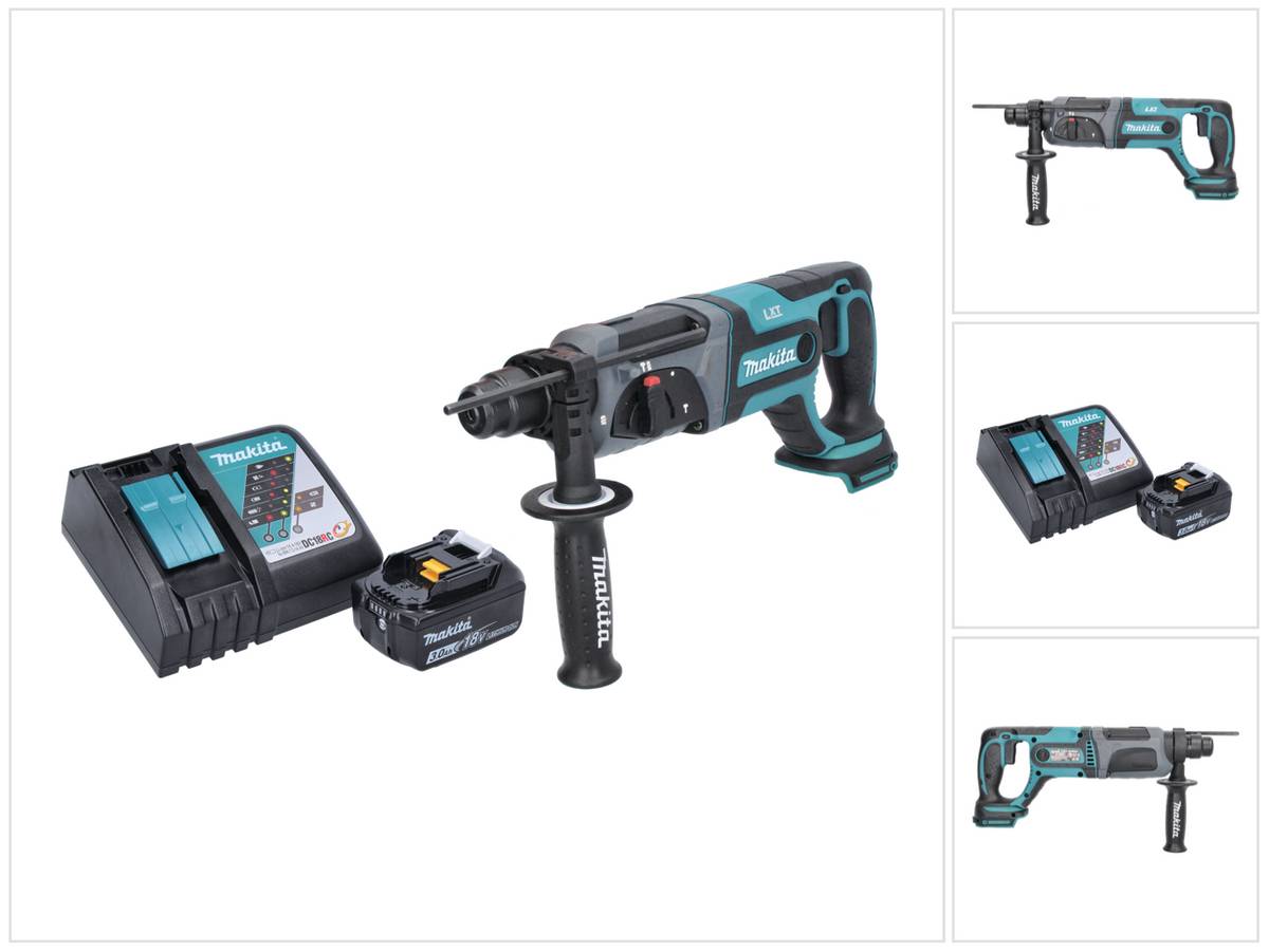 Makita DHR 241 RF1 Akku Bohrhammer 18 V 2,0 J SDS plus + 1x Akku 3,0 Ah + Ladegerät