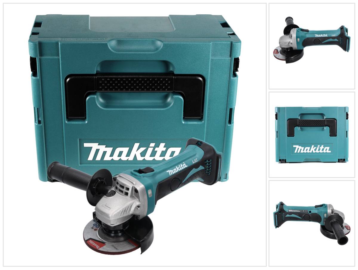 Makita DGA 452 ZJ Akku Winkelschleifer 18 V 115 mm + Makpac - ohne Akku, ohne Ladegerät