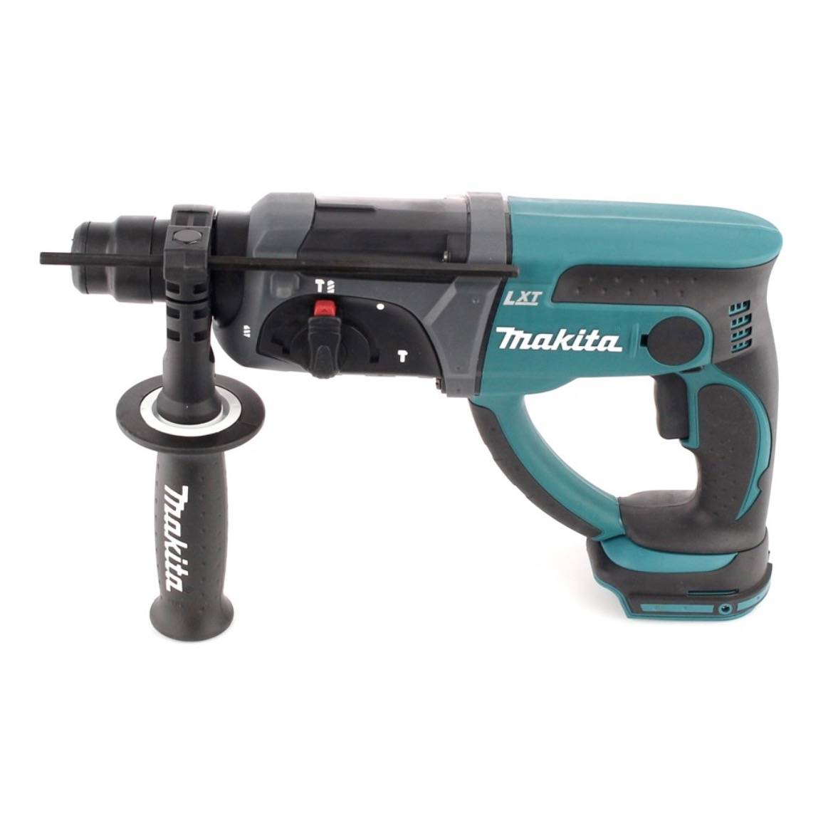 Makita DHR 202 RTJ 18 V Akku Kombihammer SDS-Plus im Makpac + 2x 5,0 Ah Akku + DC18RC Ladegerät + D-42444 SDS-Plus Bohrer-Meißel-Set 17 tlg. im Alu
