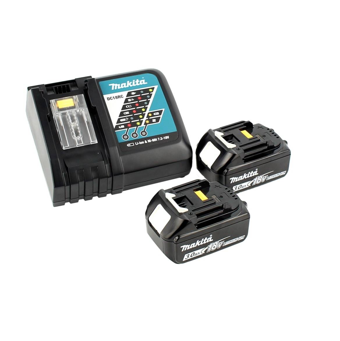 Makita DJR 188 RFJ Akku Reciprosäge 18 V Brushless Säbelsäge im Makpac + 2x 3,0 Ah Akku + Ladegerät