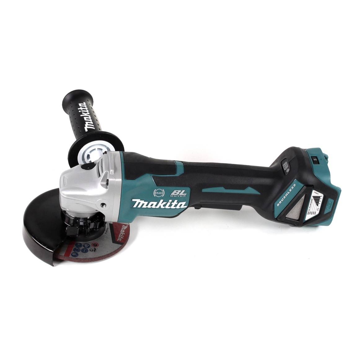 Makita DGA 517 G1J Akku Winkelschleifer 18 V 125 mm Brushless + 1x Akku 6,0 Ah + Makpac - ohne Ladegerät
